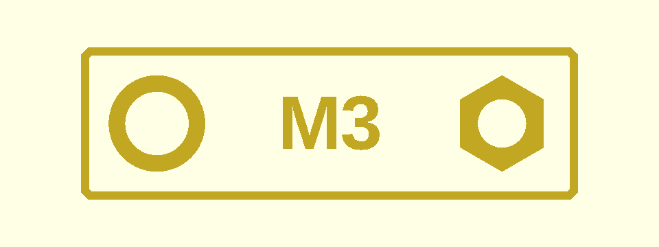M3 nut+washer