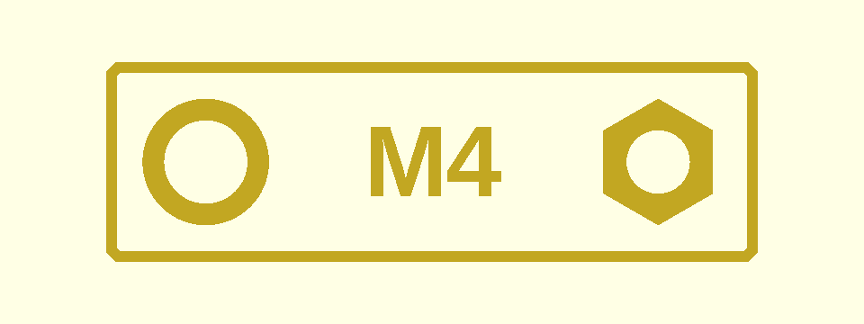 M4 nut+washer