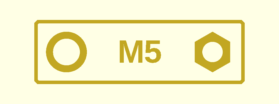 M5 nut+washer